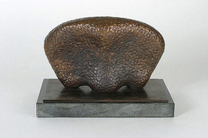 Muschels Traum - Skulptur aus Bronze